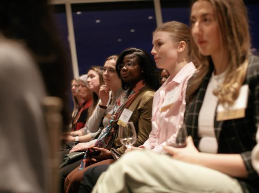 Audience members at Conversations with Women of UMass event